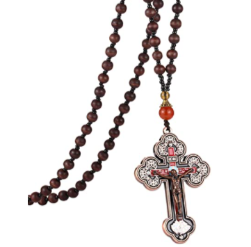 Jesus Christ Crucifix Cross Lord's Prayer Pendant Necklace 2021